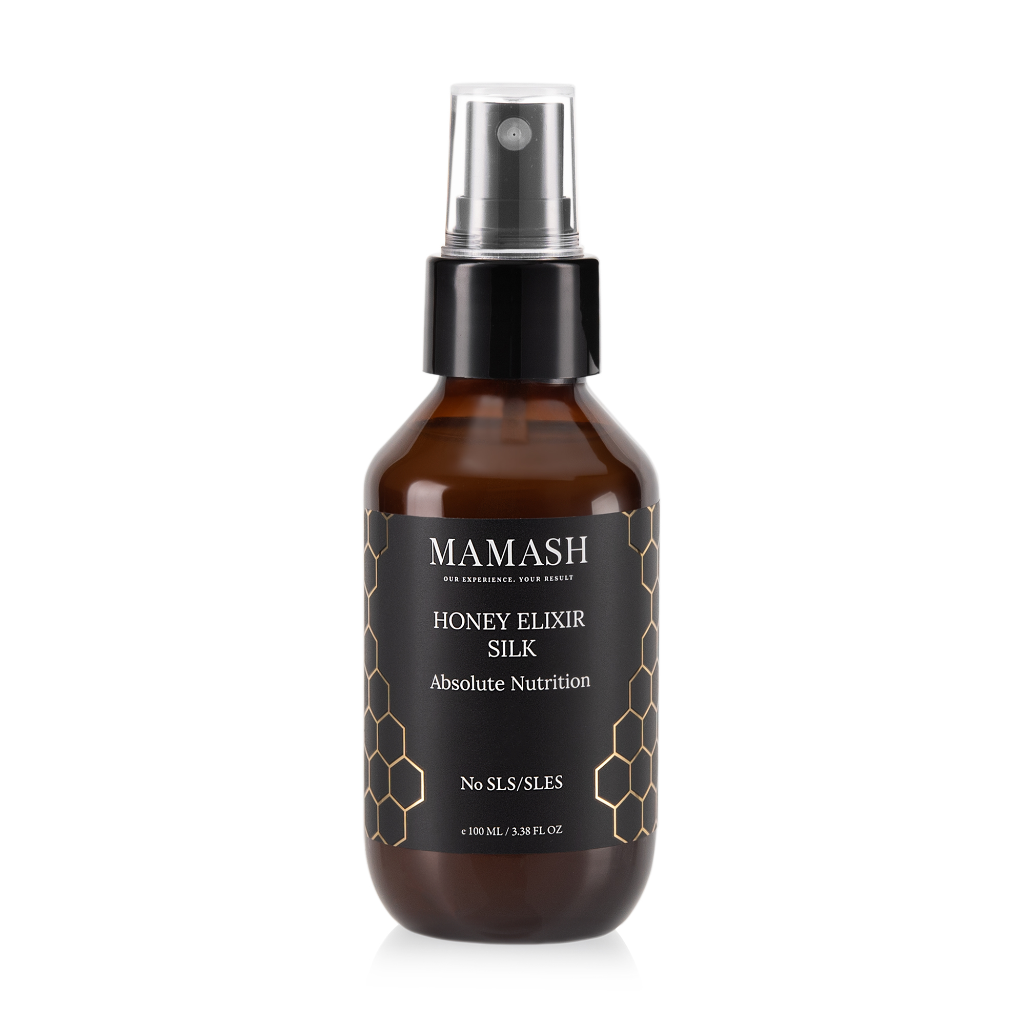 Уцінка! Ультраживильний спрей-терапія для волосся Mamash Honey Elixir Silk з органічним медом та олією маракуї, 100 мл